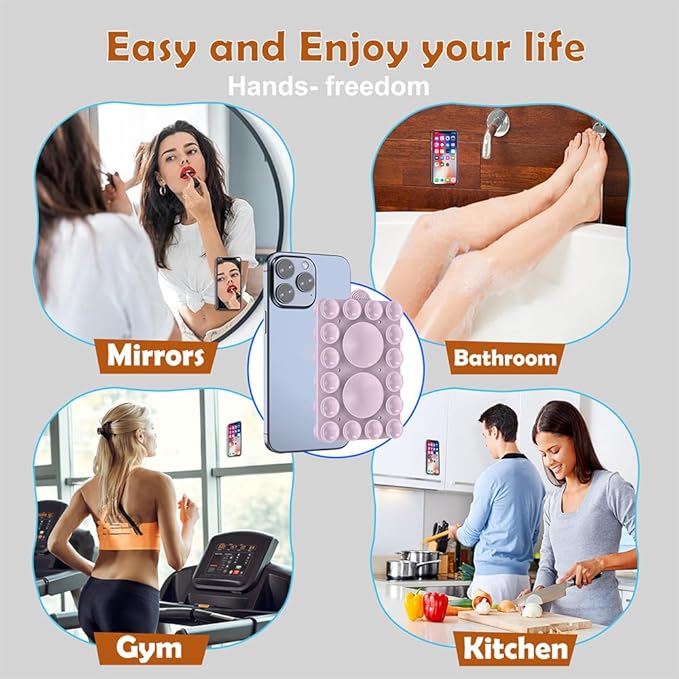 Silicone Suction Phone Holder Mount, Silicon Adhesive Phone Accessory - Image 8