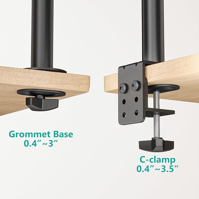 WALI Single Monitor Mount, Monitors Desk Mount, Single Monitor Arm Holds Screen - Image 6