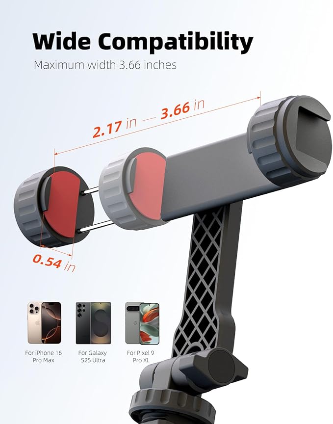Phone Tripod Mount, Universal Cell Phone Mount - Image 6