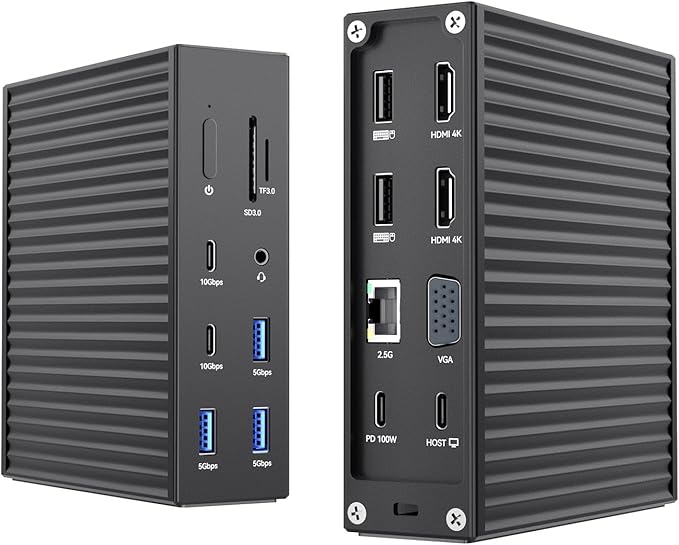 ACASIS USB C Docking Station Dual Monitor, 16-in-1 Laptpop Docking Station by ACASIS