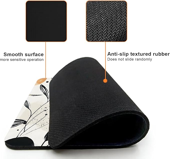 Mouse Pad, Cute Modern Abstract Art Boho Mouse Pads - Image 3