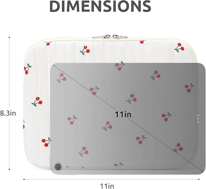 Puffy Laptop Sleeve 13-15.6 Inch Cute Quilted Laptop Protective Case Padded - Image 7