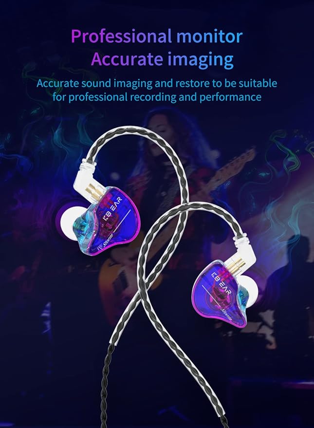 YINYOO KBEAR Storm Professional in Ear Monitor Earphones - Image 3