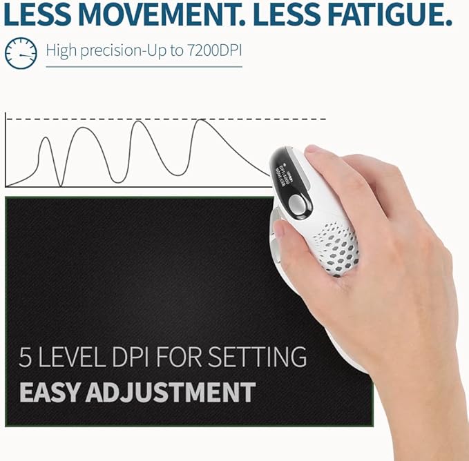 DeLUX Seeker Wireless Ergonomic Vertical Mouse - Image 6