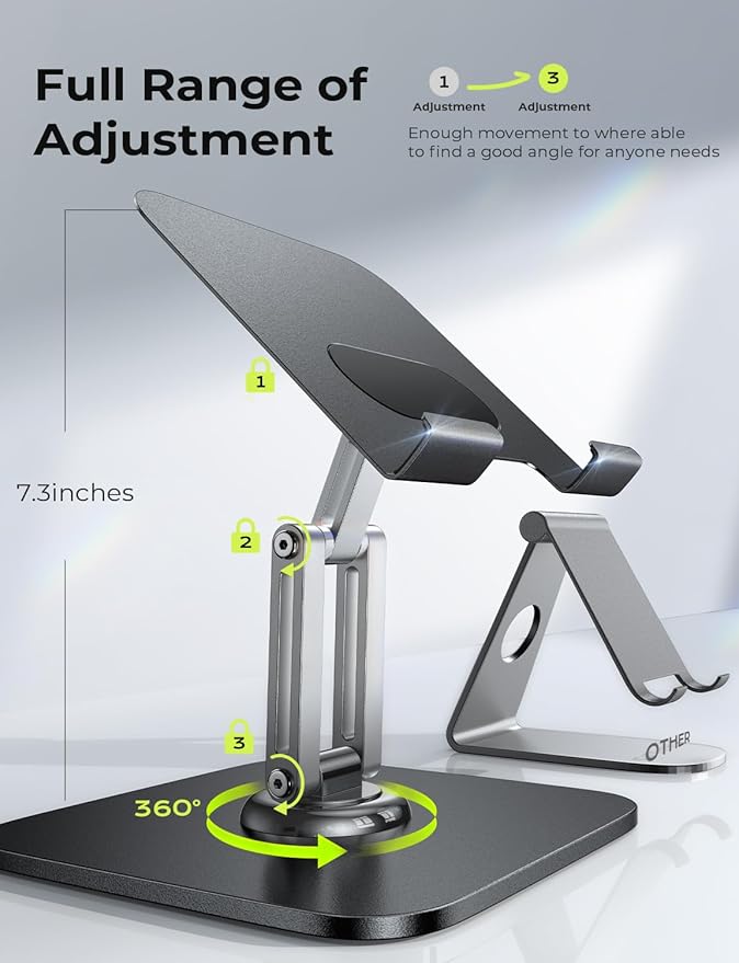 LISEN for iPad Stand Holder Adjustable Tablet Stand for Desk, 2025 for iPad - Image 3