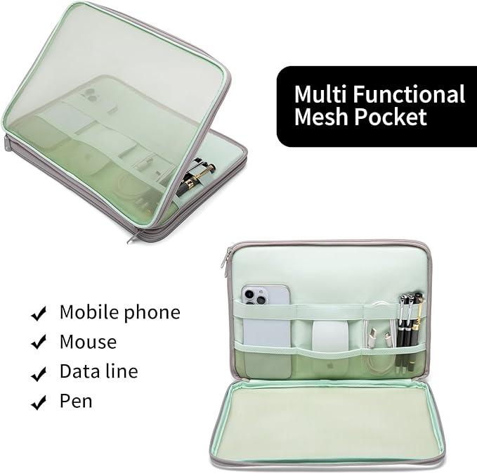 CONMOTO Laptop Case Sleeve, 13 inch 15inch Computer Carrying Bag Laptop Sleeve - Image 3