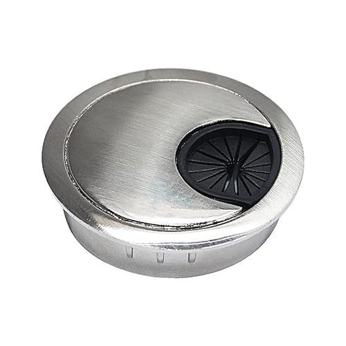 1 Pcs Desk Grommet 2" / 50 mm, Desk Cord Hole Cover, Cable Grommet Metal Zinc by EASYEAH