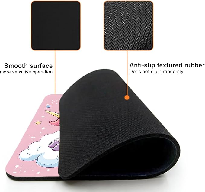 Mouse Pad, 9.5" x 7.9" Non-Slip Rubber Base Computer Mousepad - Image 3