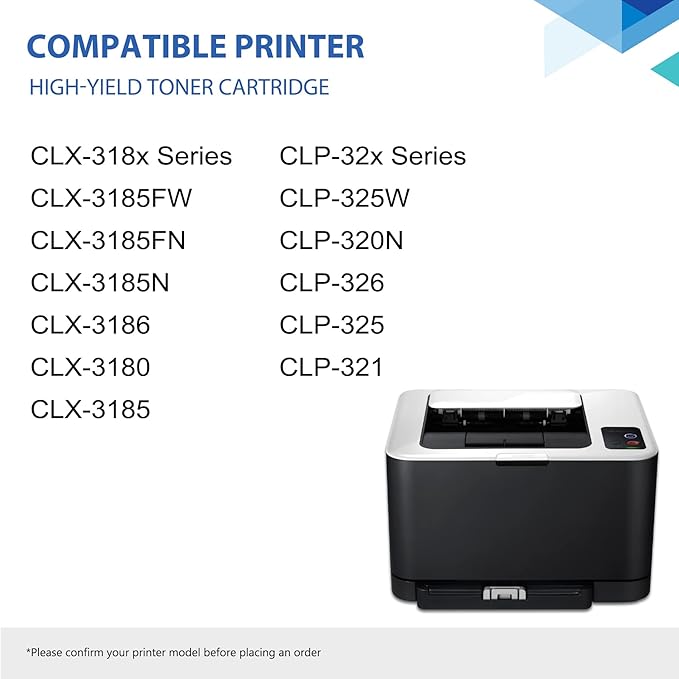 CLT-K407S Black Toner Cartridge 1-Pack Replacement - Image 2