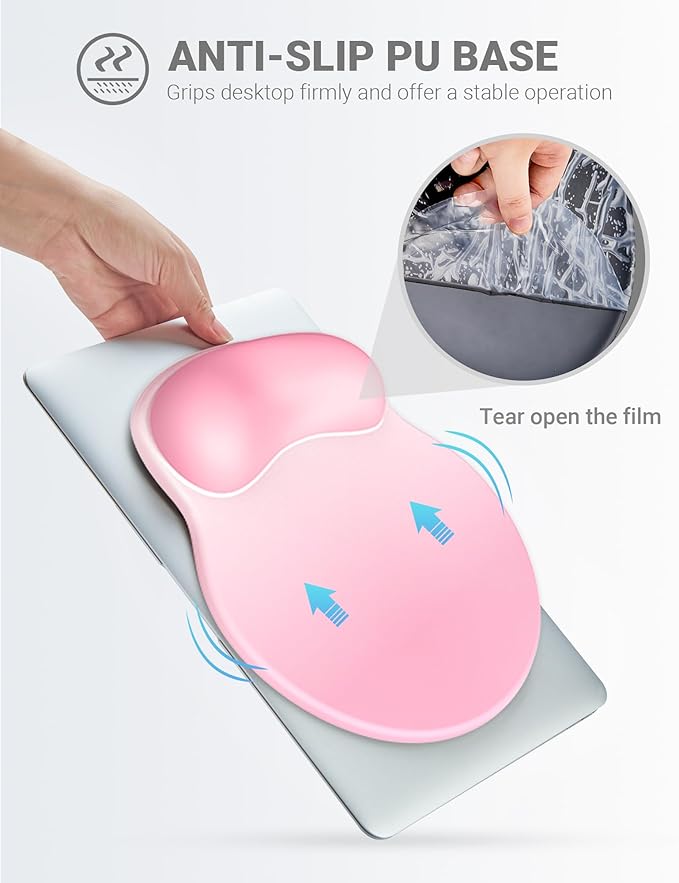 Ergonomic Mouse Pad Wrist Support, Comfortable Mouse Pad Wrist Rest, Relieve - Image 6