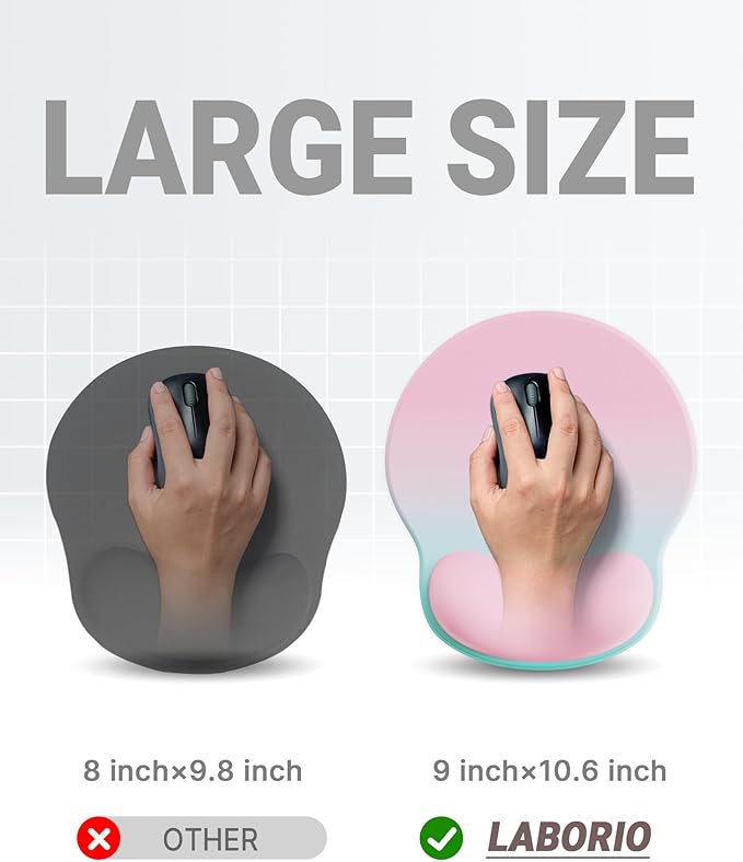 Ergonomic Mouse Pad Wrist Support, Comfortable Mouse Pad Wrist Rest, Relieve - Image 4