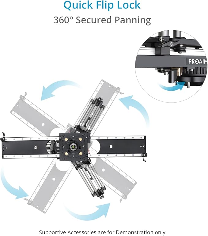 PROAIM Flyking PRO 4ft Mitchell Video Camera Slider - Image 7