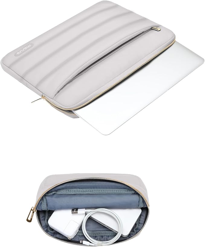 MOSISO 13.3 inch Laptop Case, 13-13.3 inch Puffy Laptop Sleeve Compatible - Image 3