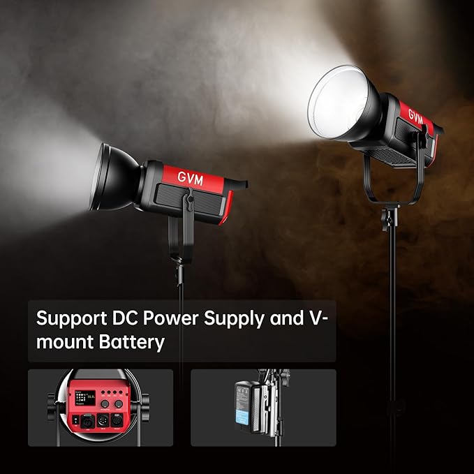 GVM Great Video Maker 200W Video Light Kit, LED Video Light Studio, 45400lux/1m - Image 4