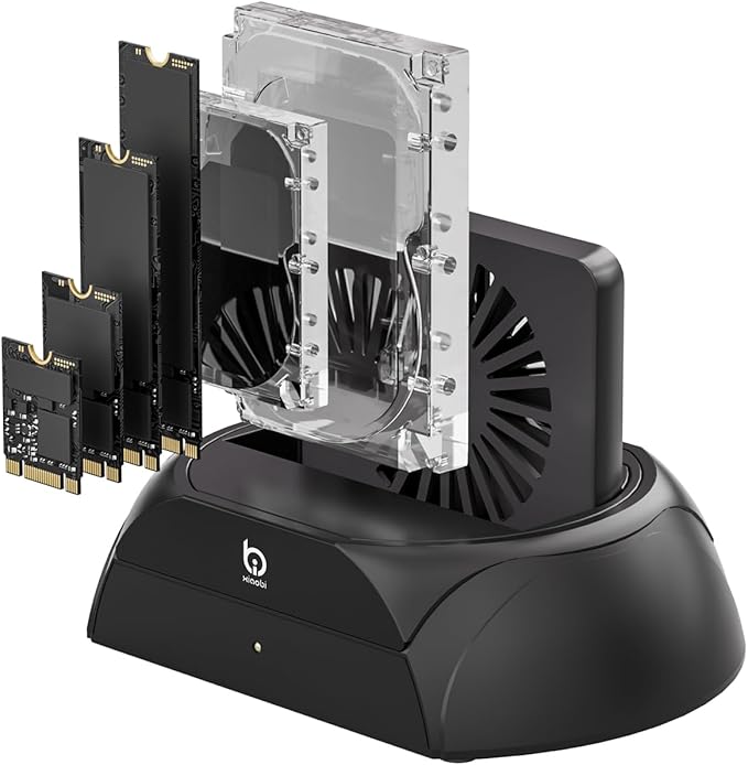 Hard Drive Docking Station, Pcie NVMe Adapter by XIAOBI
