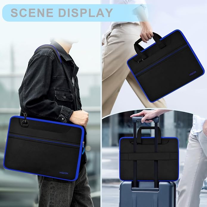 Universal Laptop Shoulder Bag 13-17.3 Inch Shockproof Briefcase - Image 6