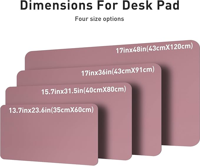 Aothia Leather Office Desk Mouse Pad Protector, Non-Slip PU Leather Laptop Desk - Image 8