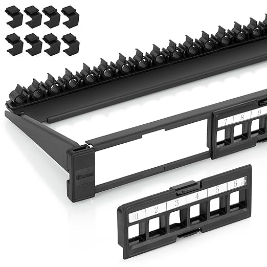 Everest 24 Port Keystone Patch Panel by EverestMediaSolutions