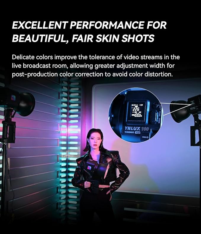 YONGNUO YNLUX100 RGB 120W LED Video Light Handheld Light - Image 9