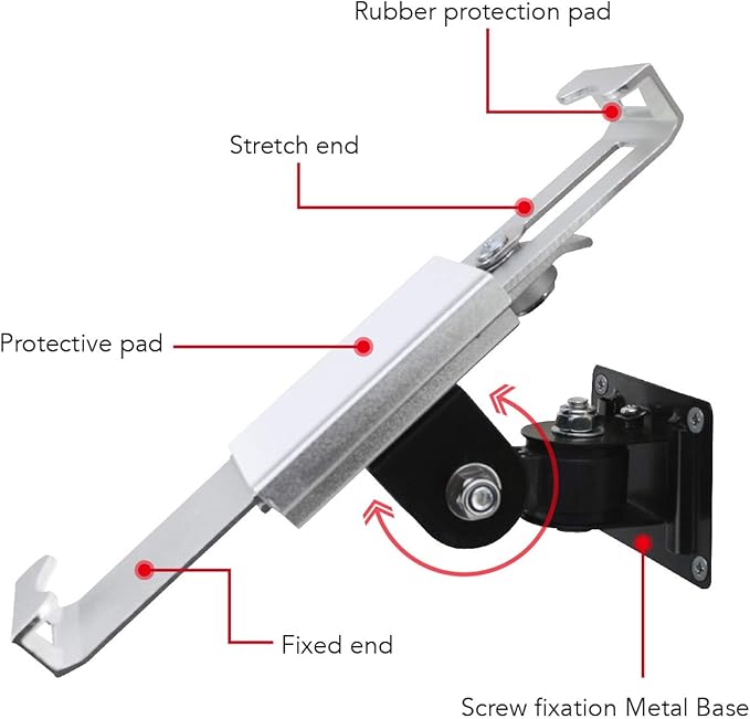 Tablet Wall Mount Holder with Anti Theft Lock, Rotate Design, Bracket - Image 5