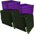 96 Pack Black/purple 12 "X 12 "X1" Acoustic Panels Studio Soundproofing Foam by HPKL9999