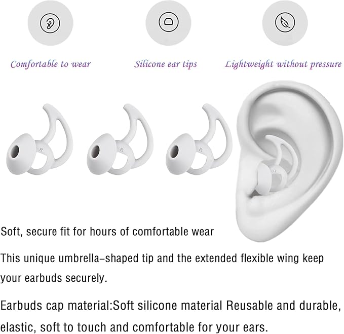 Silicone Ear Tips Replacement Earbud Tips Compatible - Image 5