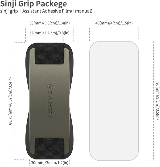 Sinjimoru Phone Grip with Silicone Band – Comfortable One-Hand Holder & - Image 7