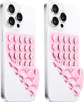 2 Pack Silicone Suction Cup Phone Case Mount Double Sided, Hands-Free Strong by LvShuLiangPin