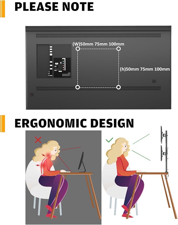 HEMUDU Dual Monitor Articulating Desk Mount Arm Stand - Image 7