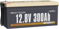 Power Queen 12V 300Ah Deep Cycle Battery, LiFePO4 Lithium Battery, Max.3840Wh by PowerQueen