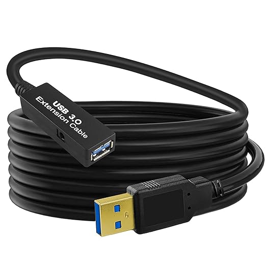 25Feet Active USB 3.0 extension cable, USB 3.0 Extension Cord A-Male A-Female by W+WDX%C2%A0MAST+DYNAPOINT+LIMITED