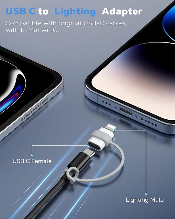 MoKo USB C to Lightning Adapter, Not - Image 2