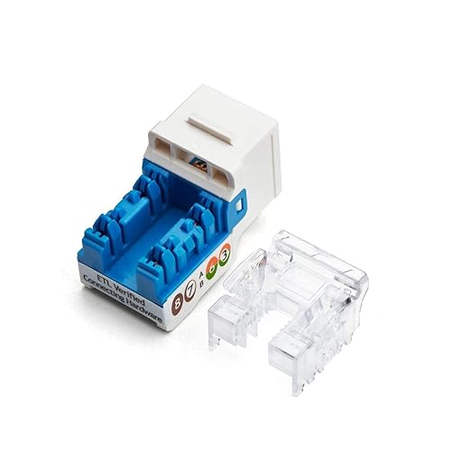 trueCABLE Cat6A Keystone Jack, Unshielded, 90 Degree Punch-Down, UL Listed - Image 2