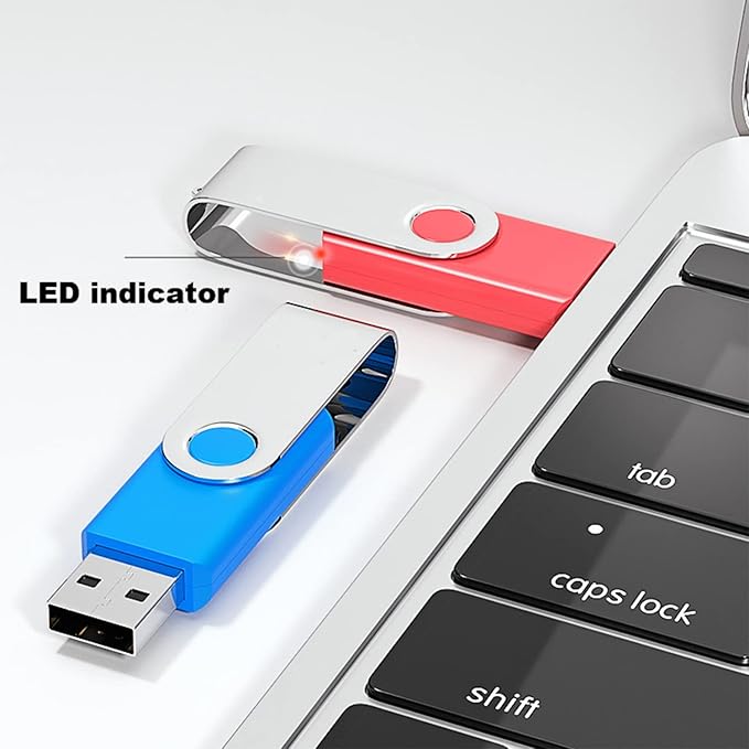 2 Pack 32GB USB Flash Drive USB 2.0 Thumb Drives Jump Drive Fold Storage Memory - Image 4