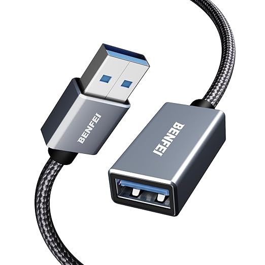 BENFEI USB 3.0 Extension Cable 16 Feet, Nylon Braided Compatible by BENFEI
