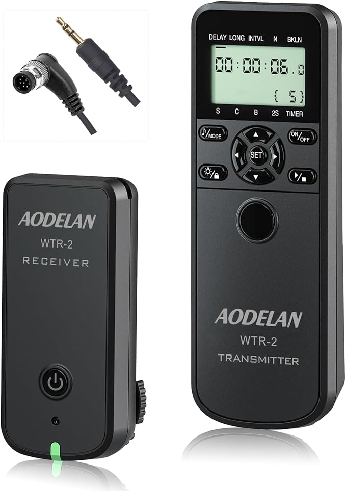 Wireless Shutter Camera Remote Intervalometer Timer Compatible by AODELAN