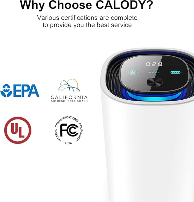 Calody Air Purifiers for Bedroom Home, Car air purifier Ionizer, 15 Million - Image 9