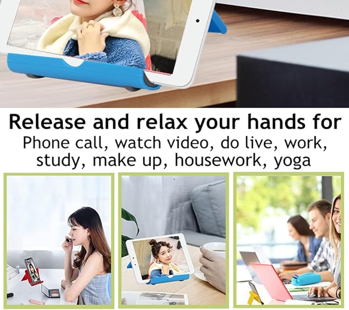 Cell Phone Stand for Desk 2 Pack Mobile Phone Holders Desktop Tablet Stand - Image 4