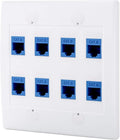 Cat6 Keystone Ethernet Wall Plate Female to Female by POKIVIR