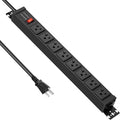 JUNNUJ 20 Amp Power Strip Surge Protector 4800J, Heavy Duty 8 Outlet Metal by JUNNUJHome