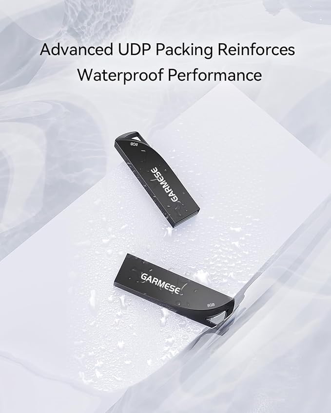 8GB USB Flash Drive, 5 Pack Waterproof Metal USB Memory Stick Slim USB 2.0 - Image 3