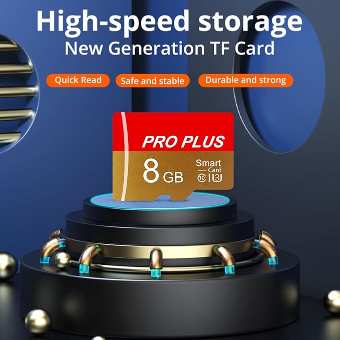 2 Pack TF Card 8GB with Adapter, High Speed Memory Card, UHS-I C10 A1 Memory TF - Image 4
