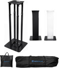 Rockville RTP82B 8 ft Adjustable Black Totem Moving Head Light Stand, Dual by Rockville