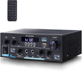 AK55 Bluetooth 5.0 Amplifier Home Audio, 2.0 Channel Max 450W Power Stereo by WOOPKER