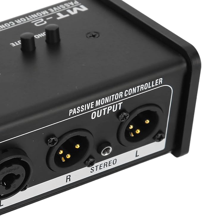 Passive Monitor Controller, Mute Control Large Control Knob Passive Stereo - Image 9