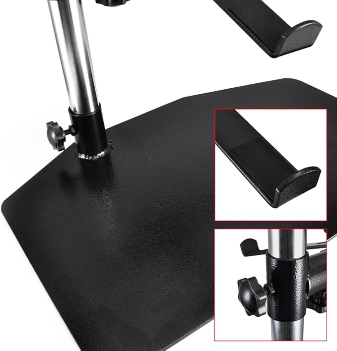 Pyle Portable Dual Laptop Stand – Standing Table Holder - Image 3