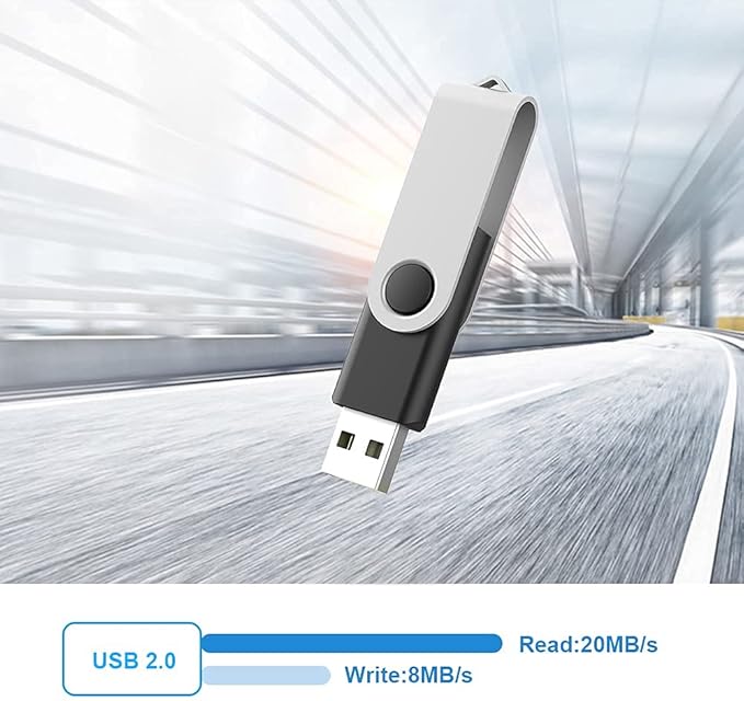 KOOTION 5 X 16GB USB Flash Drive 2.0 Thumb Drive 16 gb Memory Stick Swivel - Image 8