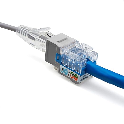 trueCABLE Cat6 Keystone Jack, Unshielded, 90 Degree Punch-Down, PoE++ 100W - Image 7