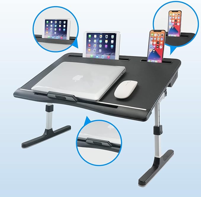 Laptop Bed Tray Table, Adjustable Laptop Desk - Image 6