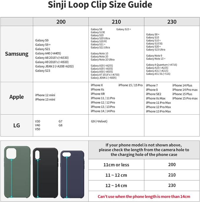 C-Shaped Clip Finger Phone Grip, Sinjimoru Silicone Cell Phone Strap - Image 5